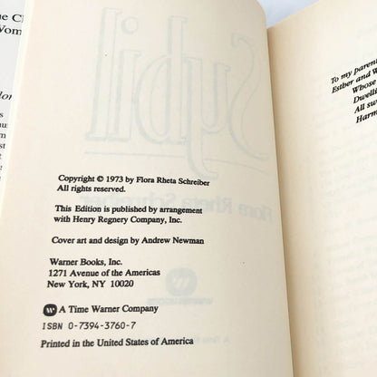 Sybil by Flora Rheta Schreiber [1989 HARDCOVER] BCE • Warner Books