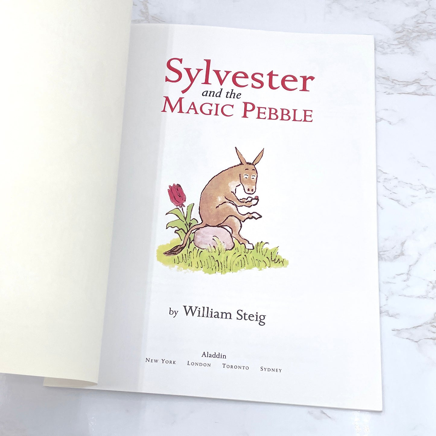 Sylvester and the Magic Pebble by William Steig [TRADE PAPERBACK RE-ISSUE] • Aladdin