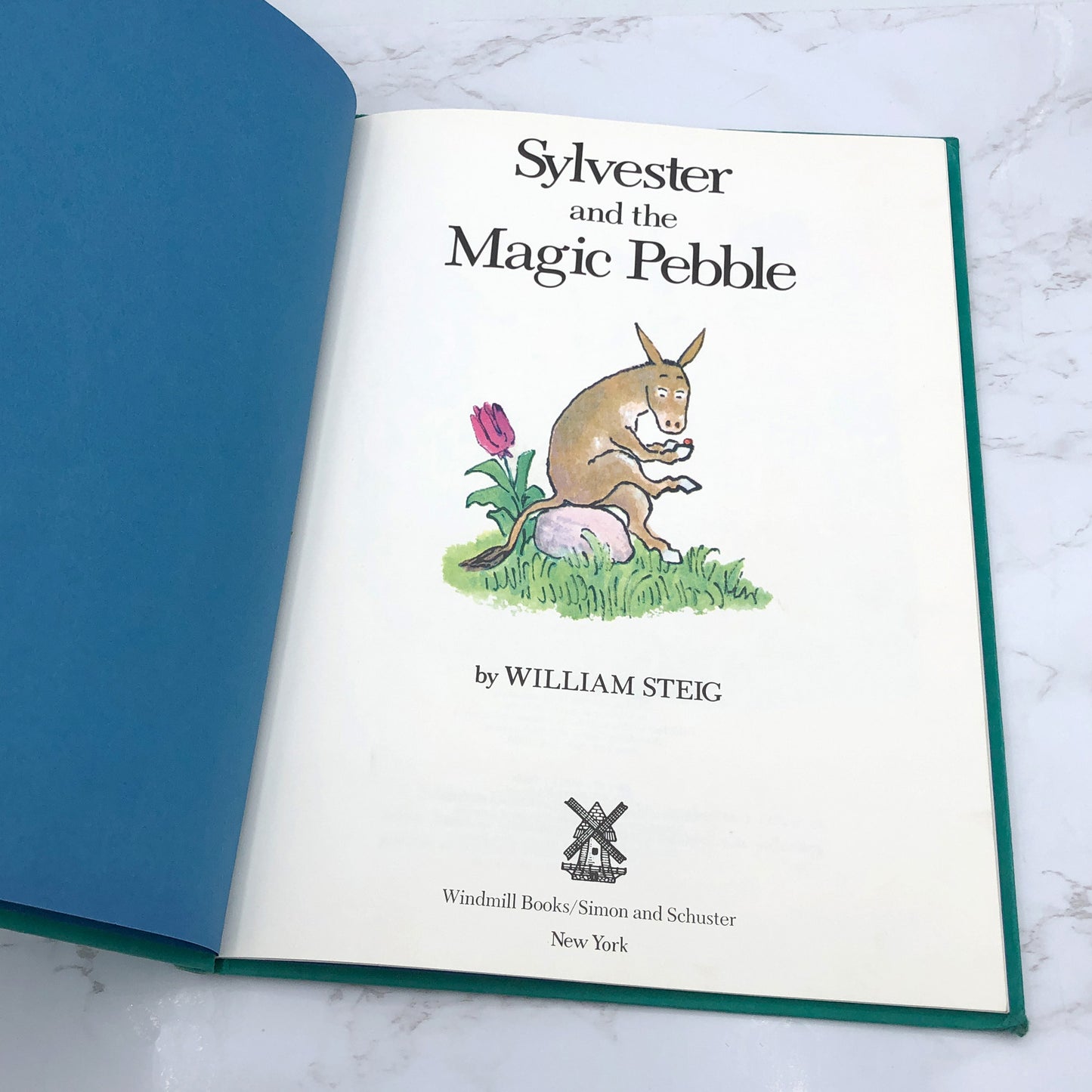 Sylvester and the Magic Pebble by William Steig [FIRST EDITION] 1969 • 9th Printing • Windmill Books