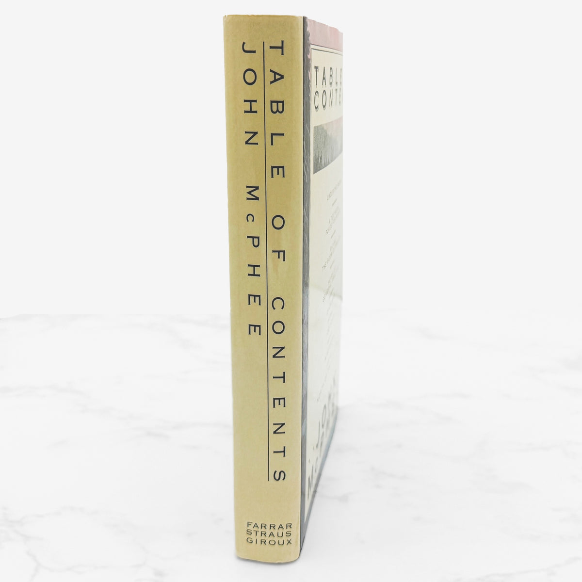 Table of Contents by John McPhee [FIRST EDITION • FIRST PRINTING] 1985 • Farrar Straus Giroux