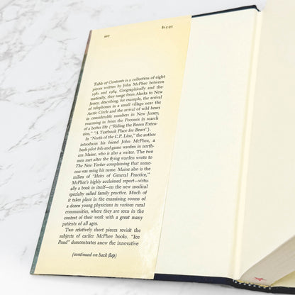 Table of Contents by John McPhee [FIRST EDITION • FIRST PRINTING] 1985 • Farrar Straus Giroux
