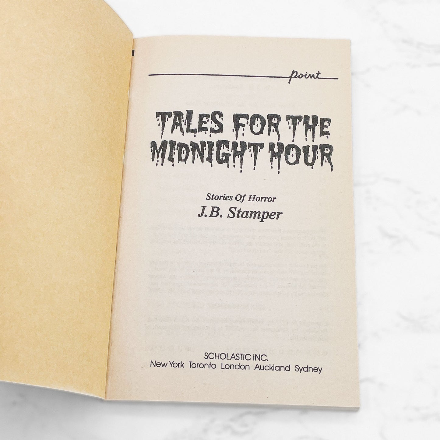Tales for the Midnight Hour by J.B. Stamper [1992 PAPERBACK] • Point Horror