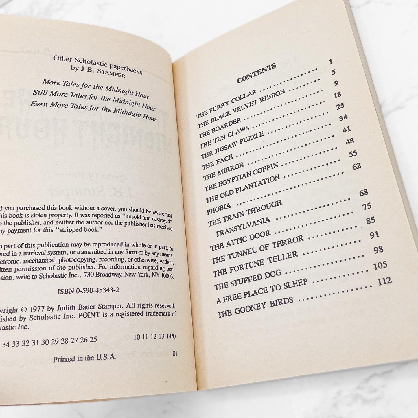 Tales for the Midnight Hour by J.B. Stamper [1992 PAPERBACK] • Point Horror