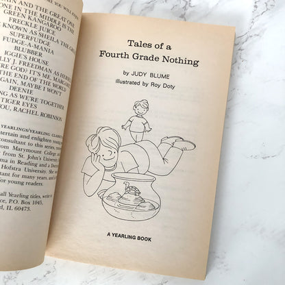 Tales of a Fourth Grade Nothing by Judy Blume [TV TIE-IN PAPERBACK] 1991