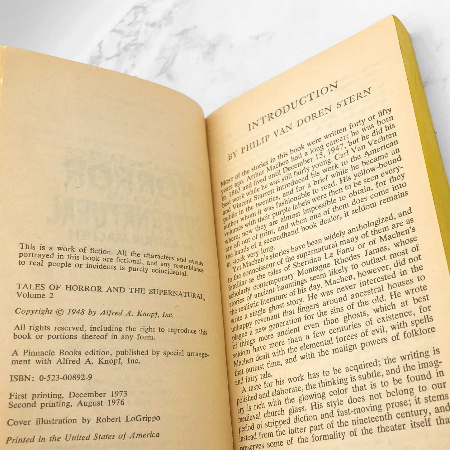 Tales of Horror & the Supernatural VOLUME 2 by Arthur Machen [1976 PAPERBACK] • Pinnacle