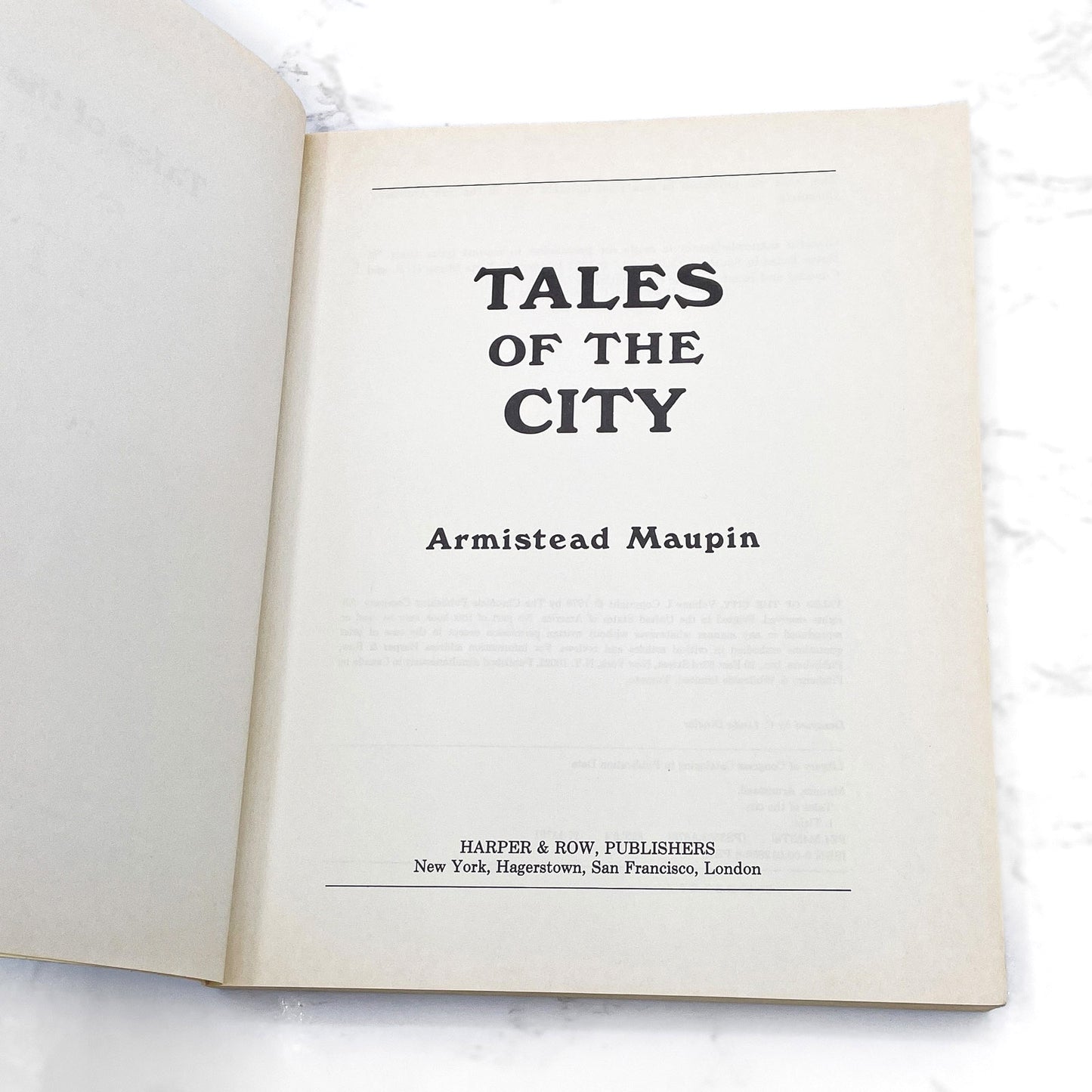 Tales of the City by Armistead Maupin [FIRST EDITION] 1978 • Harper Colophon