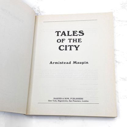 Tales of the City by Armistead Maupin [FIRST EDITION] 1978 • Harper Colophon