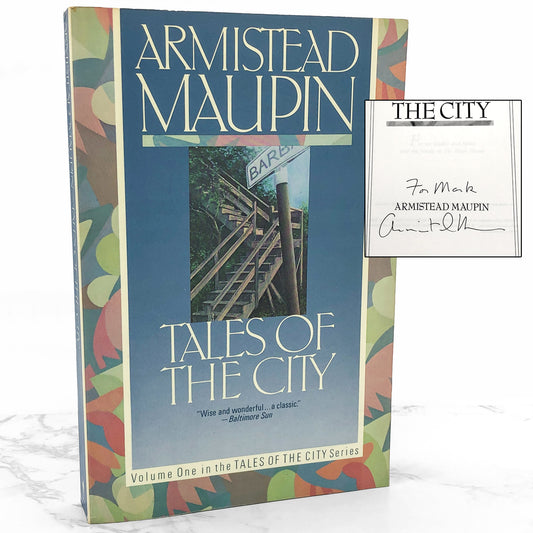 Tales of the City by Armistead Maupin SIGNED! [TRADE PAPERBACK RE-ISSUE] 1989 • Perennial Library