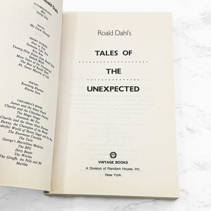 Tales of the Unexpected by Roald Dahl [TRADE PAPERBACK] 1990 • Vintage Books