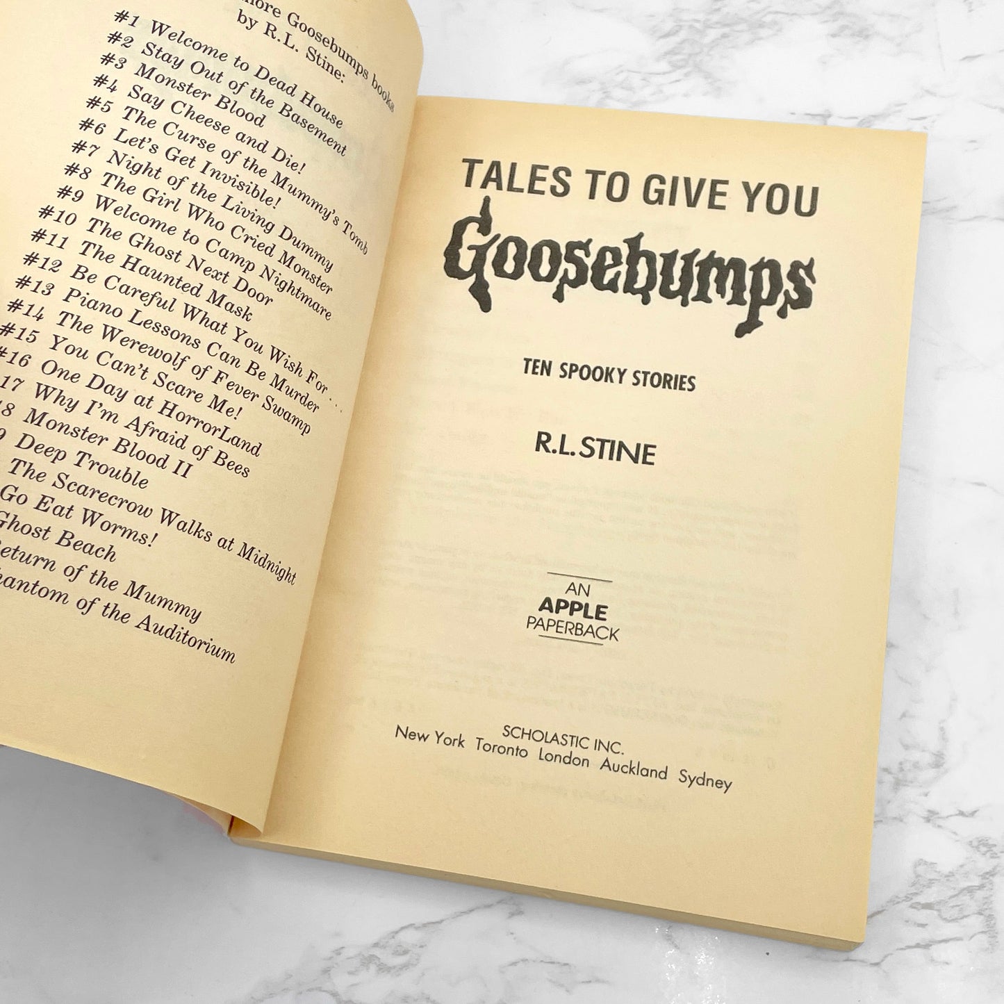 Tales To Give You Goosebumps: 10 Spooky Stories by R.L. Stine [FIRST EDITION PAPERBACK] 1994