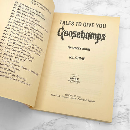 Tales To Give You Goosebumps: 10 Spooky Stories by R.L. Stine [FIRST EDITION PAPERBACK] 1994
