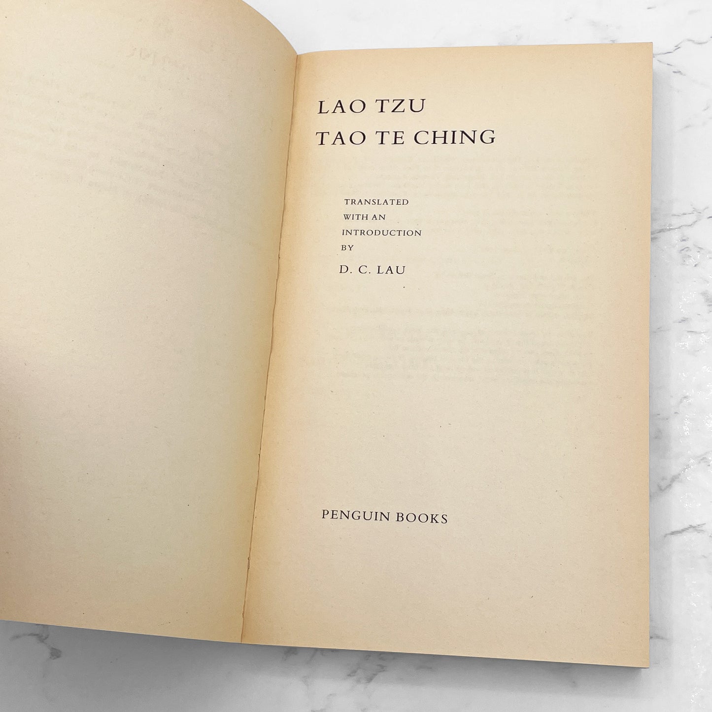 Tao Te Ching by Lao Tzu [U.K. PAPERBACK IMPORT] 1987 • Penguin Classics