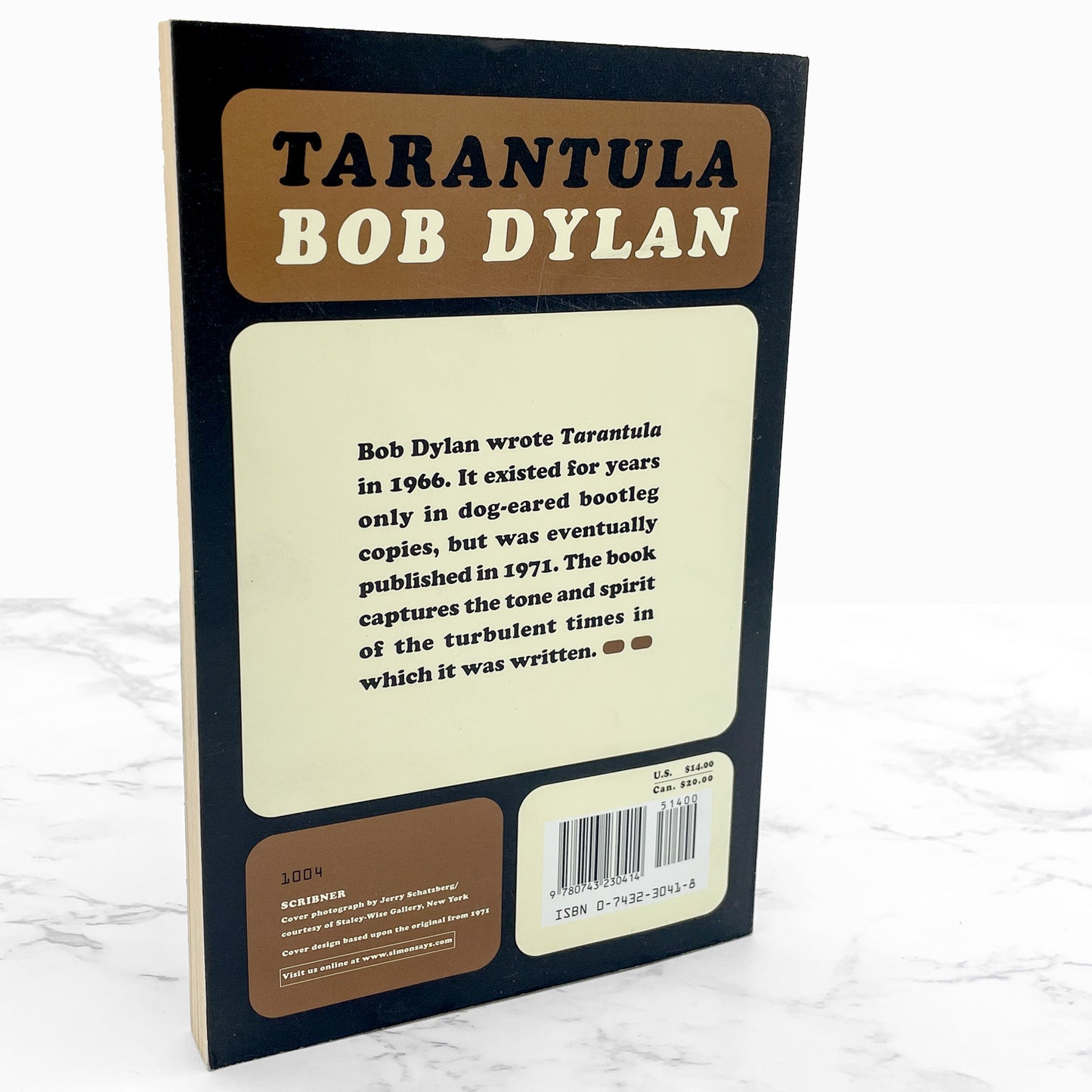 Tarantula by Bob Dylan [TRADE PAPERBACK RE-ISSUE] 2004 • Scribner