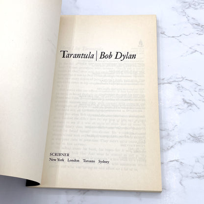 Tarantula by Bob Dylan [TRADE PAPERBACK RE-ISSUE] 2004 • Scribner
