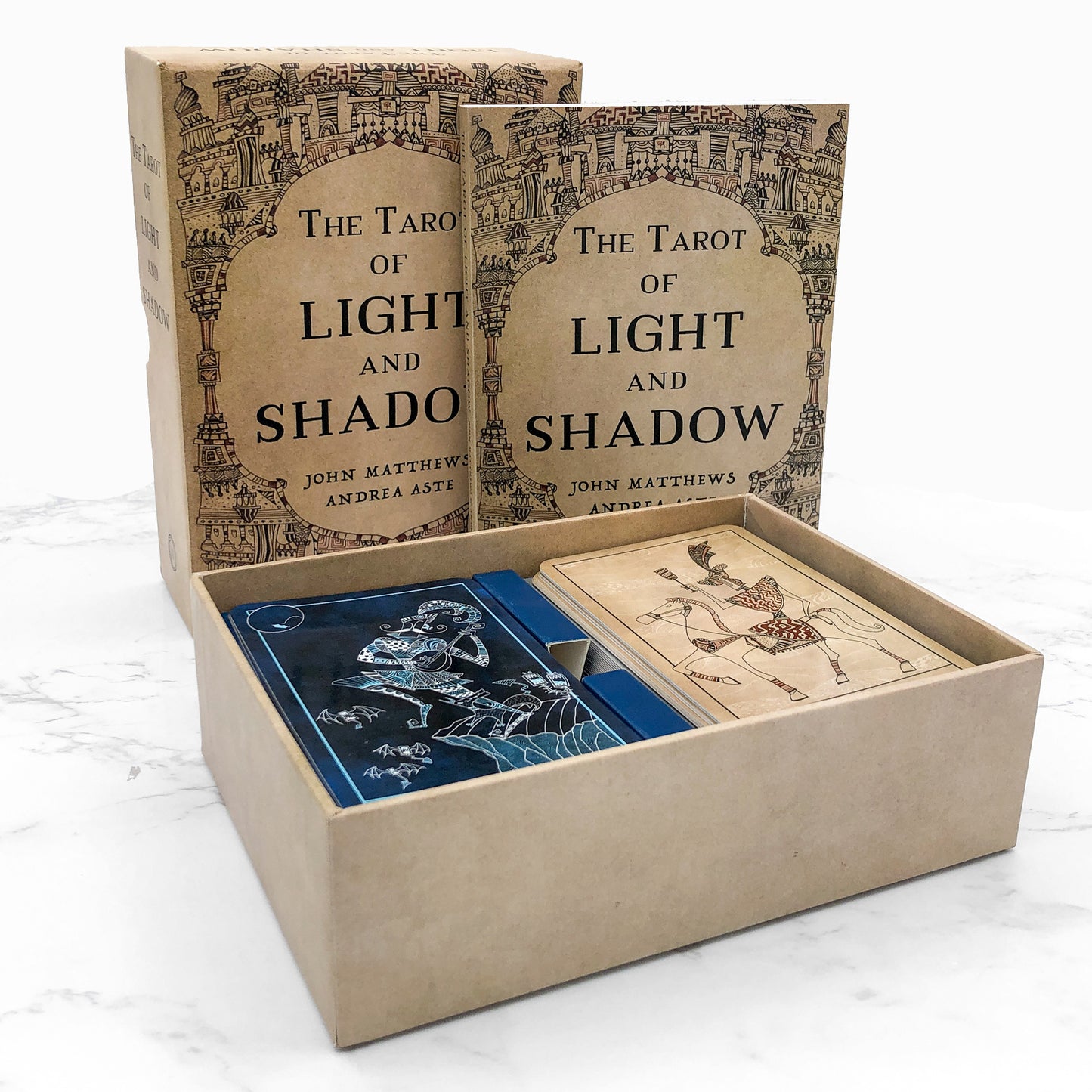 The Tarot of Light & Shadow by John Matthews & Andrea Aste [BOOK + TAROT CARD BOX SET] • 2020