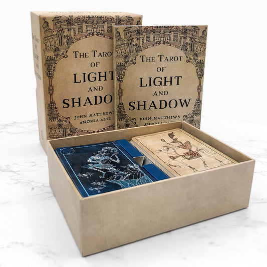 The Tarot of Light & Shadow by John Matthews & Andrea Aste [BOOK + TAROT CARD BOX SET] • 2020