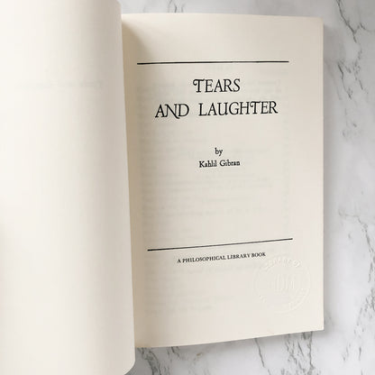 Tears and Laughter by Kahlil Gibran [TRADE PAPERBACK] 1975 • Citadel Press
