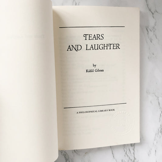 Tears and Laughter by Kahlil Gibran [TRADE PAPERBACK] 1975 • Citadel Press