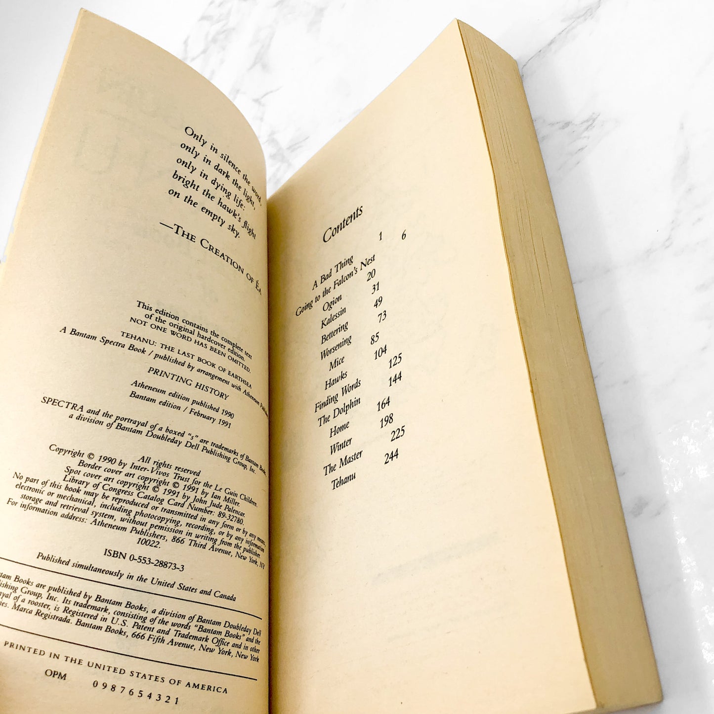 Tehanu by Ursula K. Le Guin [FIRST PAPERBACK PRINTING] 1991 • Bantam Spectra • Earthsea IV