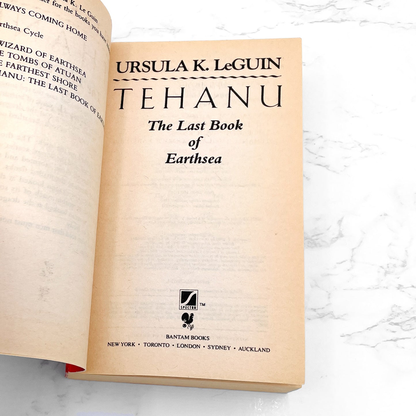 Tehanu by Ursula K. Le Guin [FIRST PAPERBACK EDITION] 1991 • Bantam Spectra • Earthsea IV