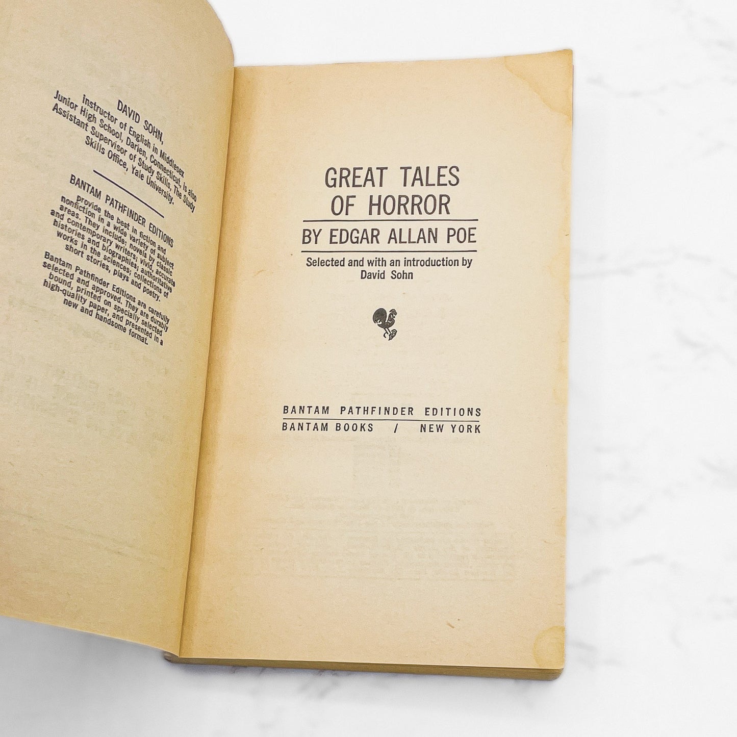 The Tell Tale Heart & Other Stories by Edgar Allen Poe [1964 PAPERBACK] • Bantam