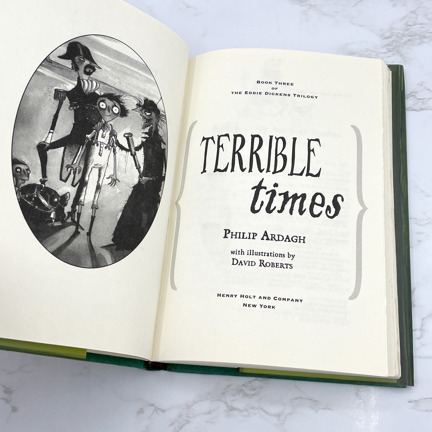Terrible Times by Philip Ardagh & David Roberts [FIRST EDITION] 2002 • Eddie Dickens #3