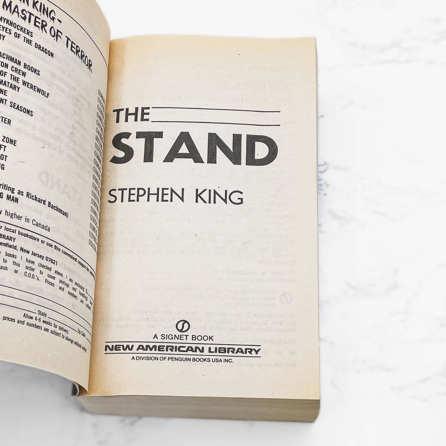 The Stand by Stephen King (Original Cut) [FIRST PAPERBACK EDITION] 1980 • Signet