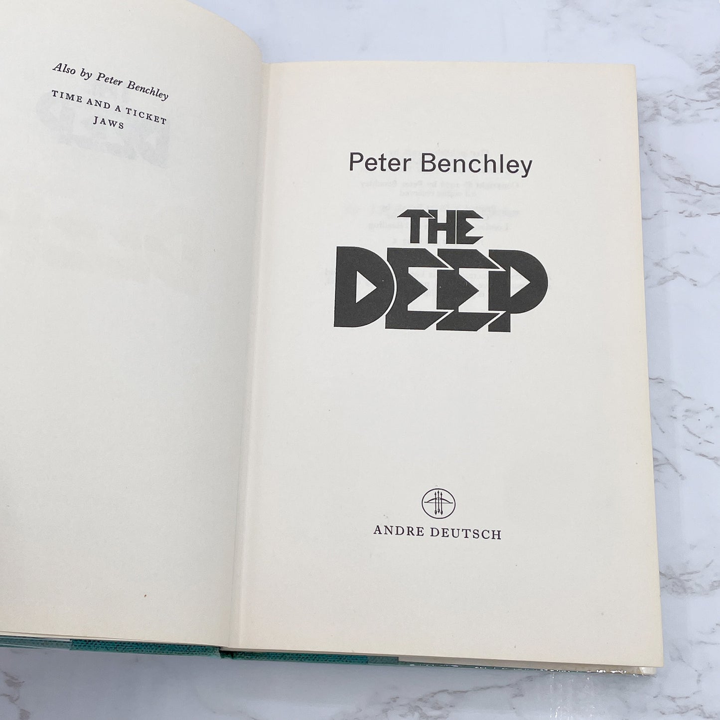 The Deep by Peter Benchley [U.K. FIRST EDITION] 1976 • Andre Deutsch