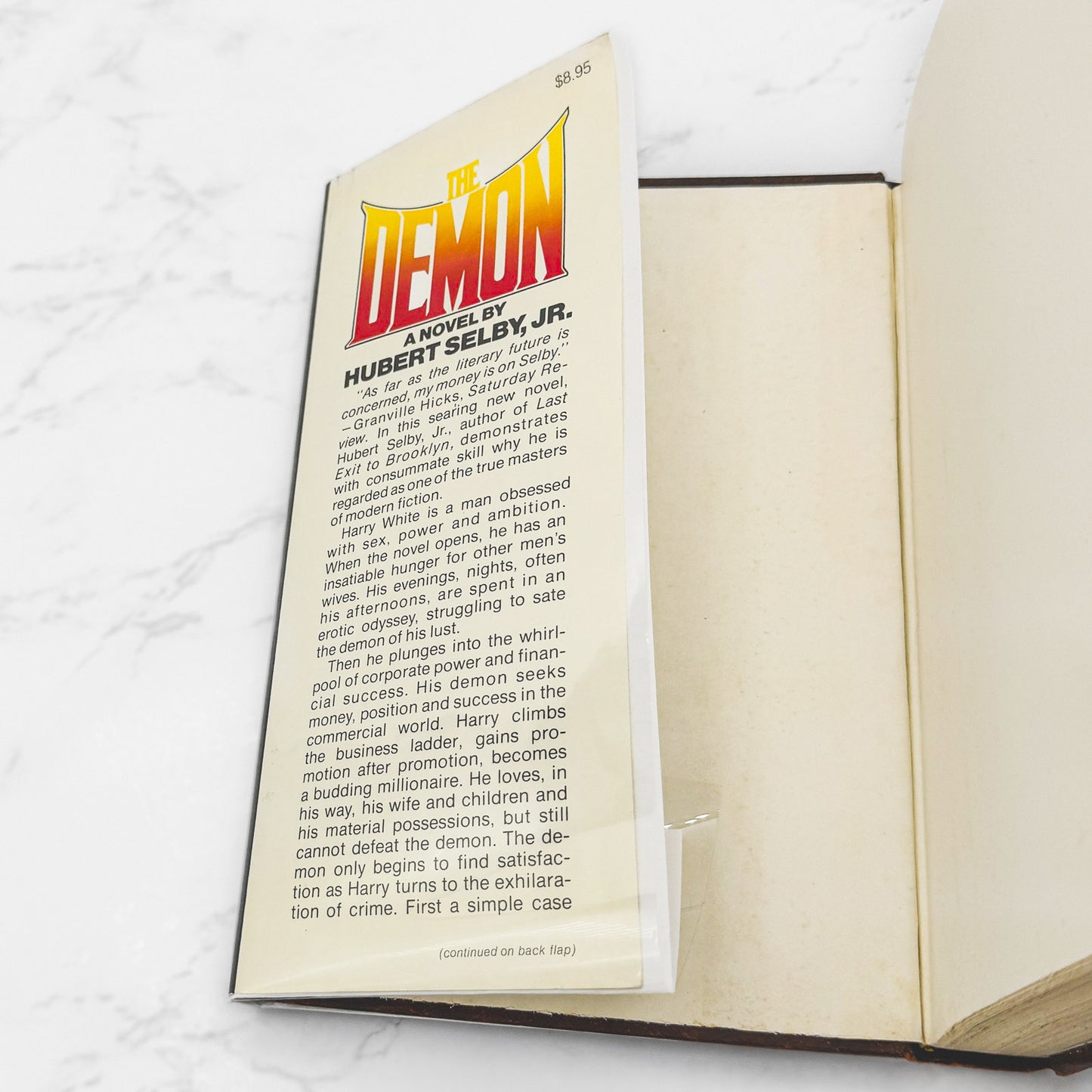 The Demon by Hubert Selby Jr. [FIRST EDITION • FIRST PRINTING] 1976 • Playboy Press