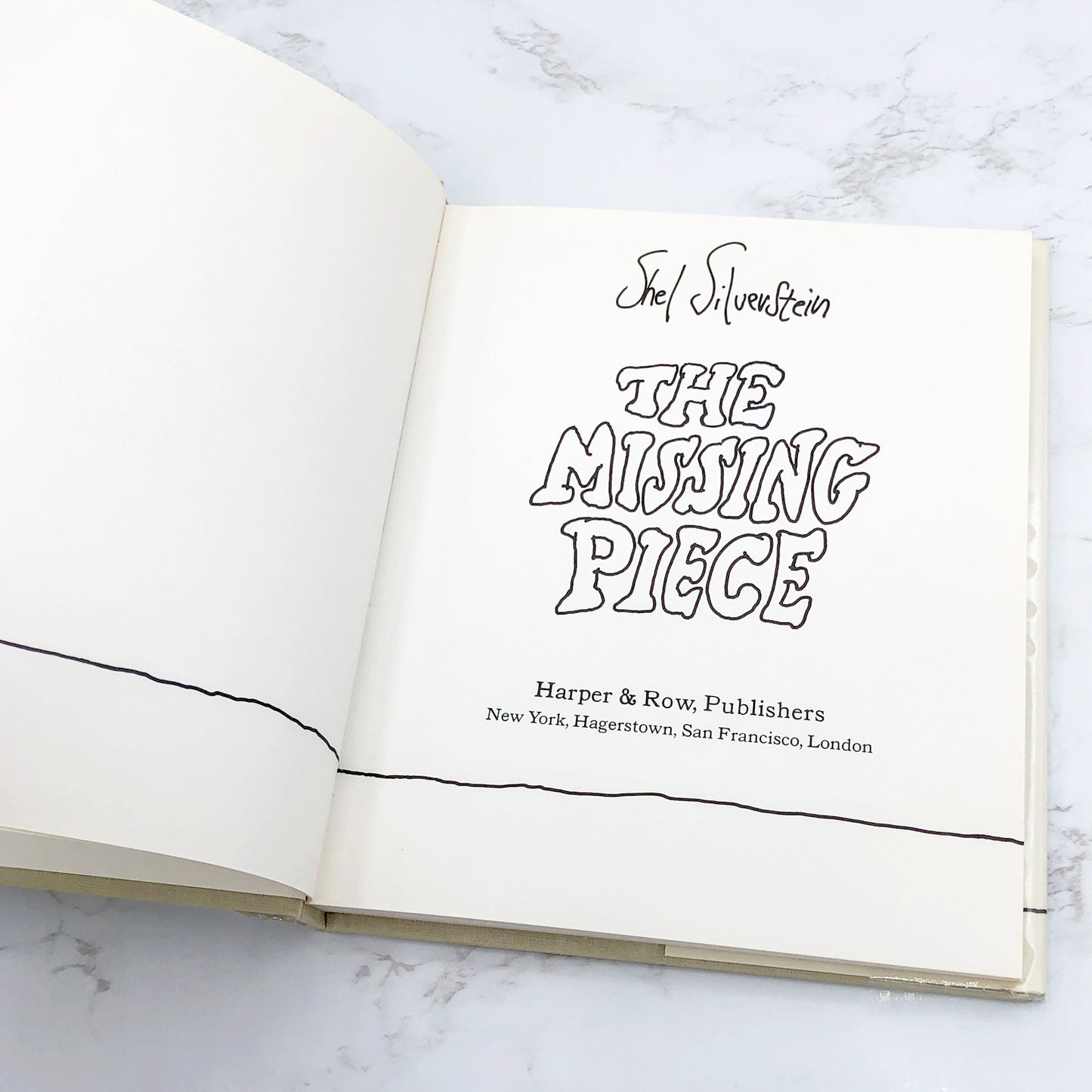 The Missing Piece by Shel Silverstein [FIRST EDITION] 1976 • Harper & Row