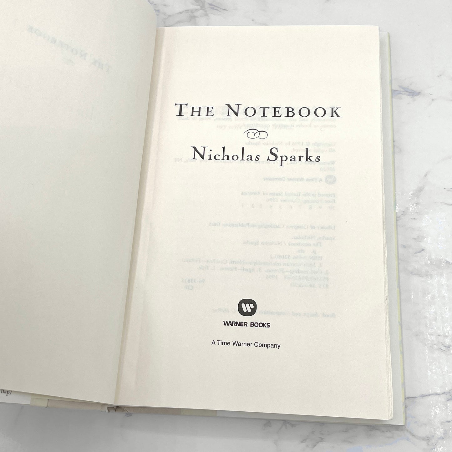 The Notebook by Nicholas Sparks [FIRST EDITION • FIRST PRINTING] 1996