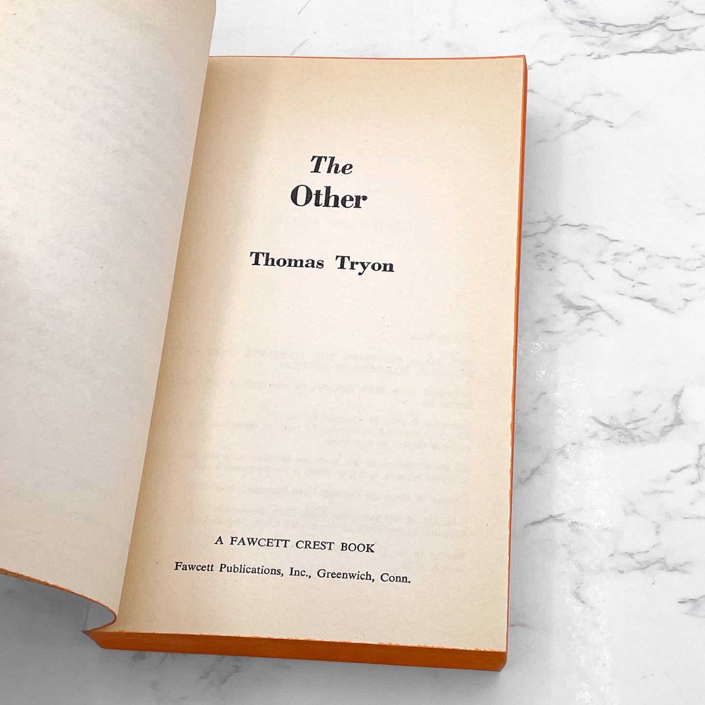 The Other by Thomas Tryon [FIRST PAPERBACK PRINTING] 1972 • Fawcett Crest