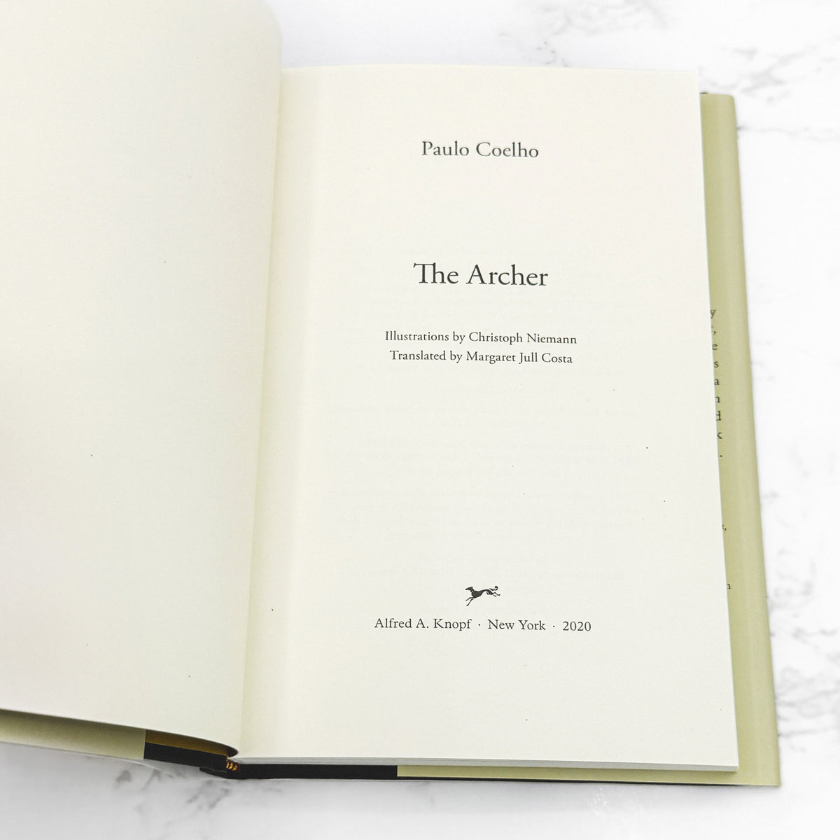 The Archer by Paulo Coelho [U.S. FIRST EDITION • FIRST PRINTING] 2020 • Knopf