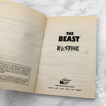 The Beast by R.L. Stine [FIRST EDITION PAPERBACK] 1994 • Minstrel