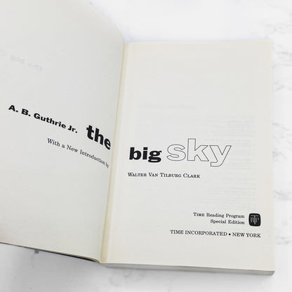 The Big Sky by A.B. Guthrie Jr. [TRADE PAPERBACK] 1964 • Time Life