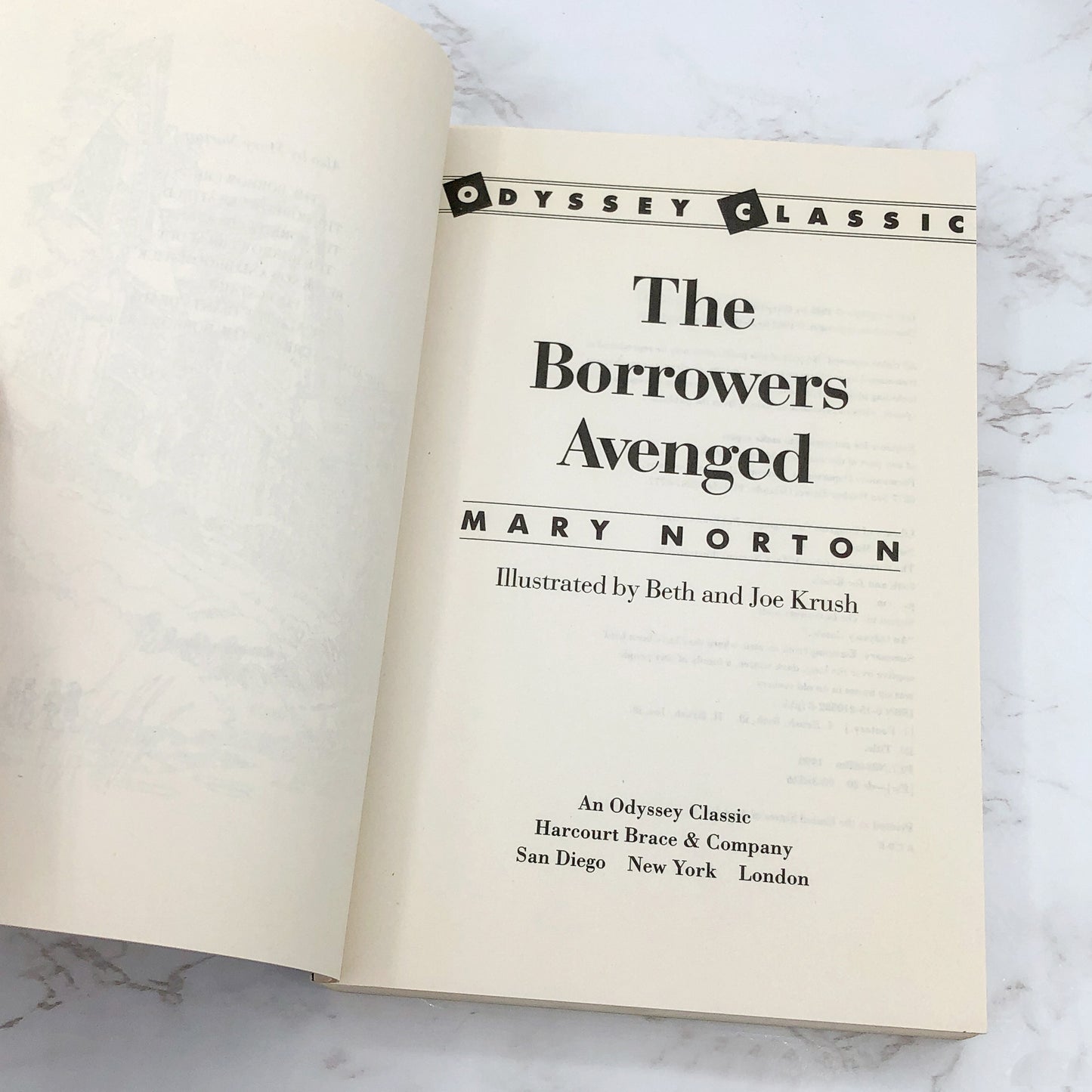 The Borrowers Avenged by Mary Norton [TRADE PAPERBACK] 1990 • Odyssey Classic