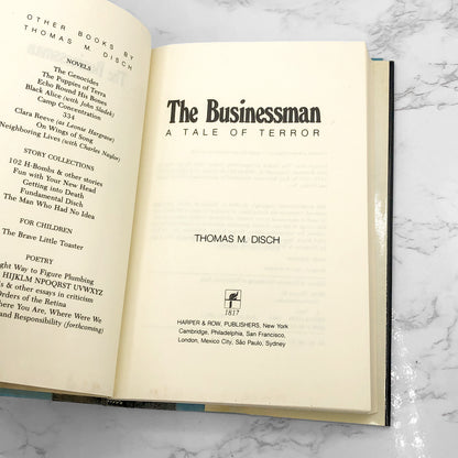 The Businessman: A Tale of Terror by Thomas M. Disch [FIRST EDITION • FIRST PRINTING] 1984 • Harper & Row