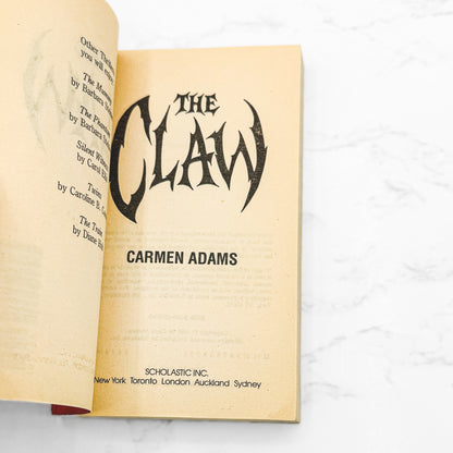 The Claw by Carmen Adams [FIRST PAPERBACK PRINTING] 1995 • Point Horror