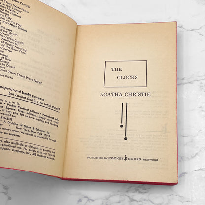 The Clocks by Agatha Christie [FIRST PAPERBACK EDITION] 1967 • Pocket • Poirot #39