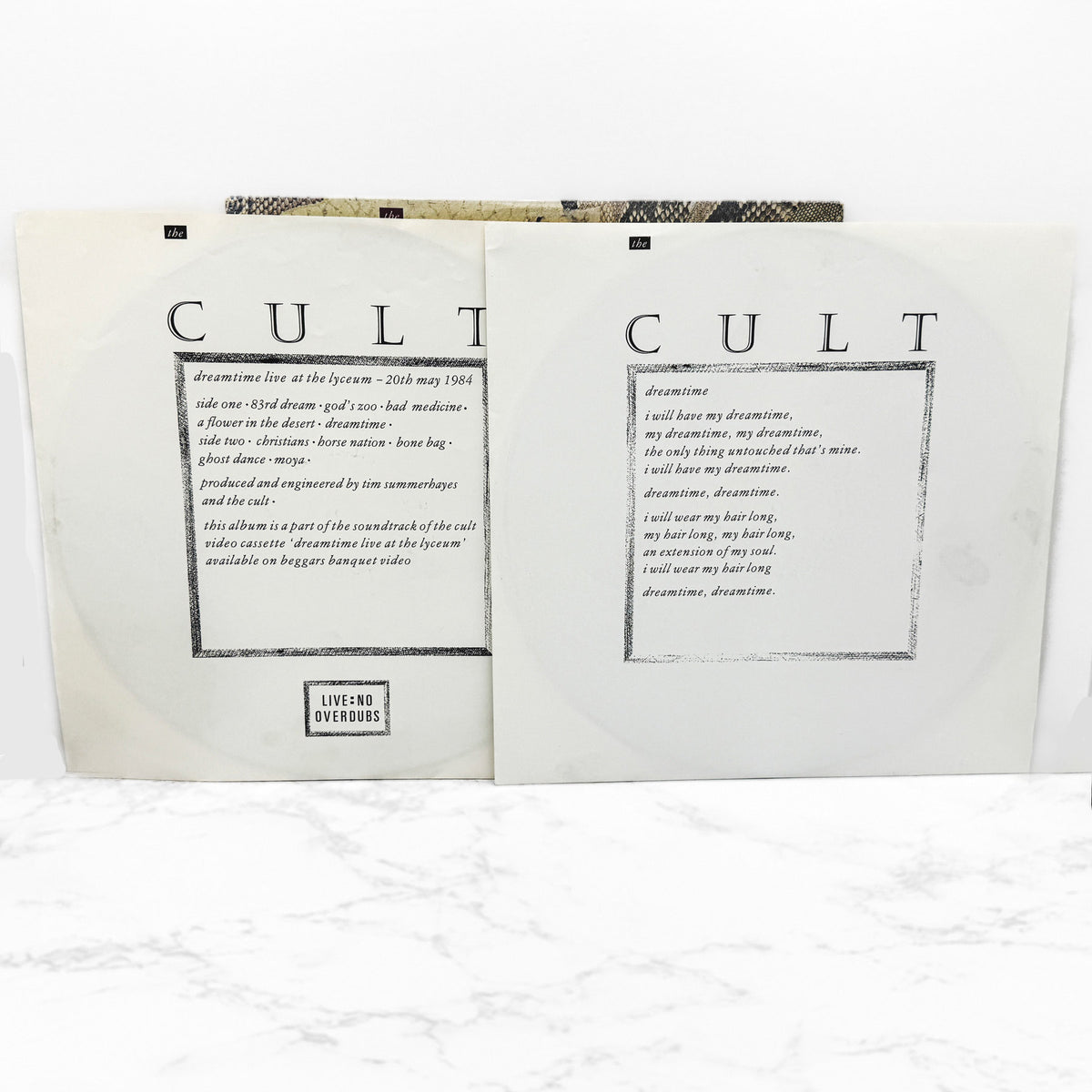 The Cult – Dreamtime + Dreamtime Live At The Lyceum [U.K. VINYL DOUBLE LP] 1984 • Beggars Banquet