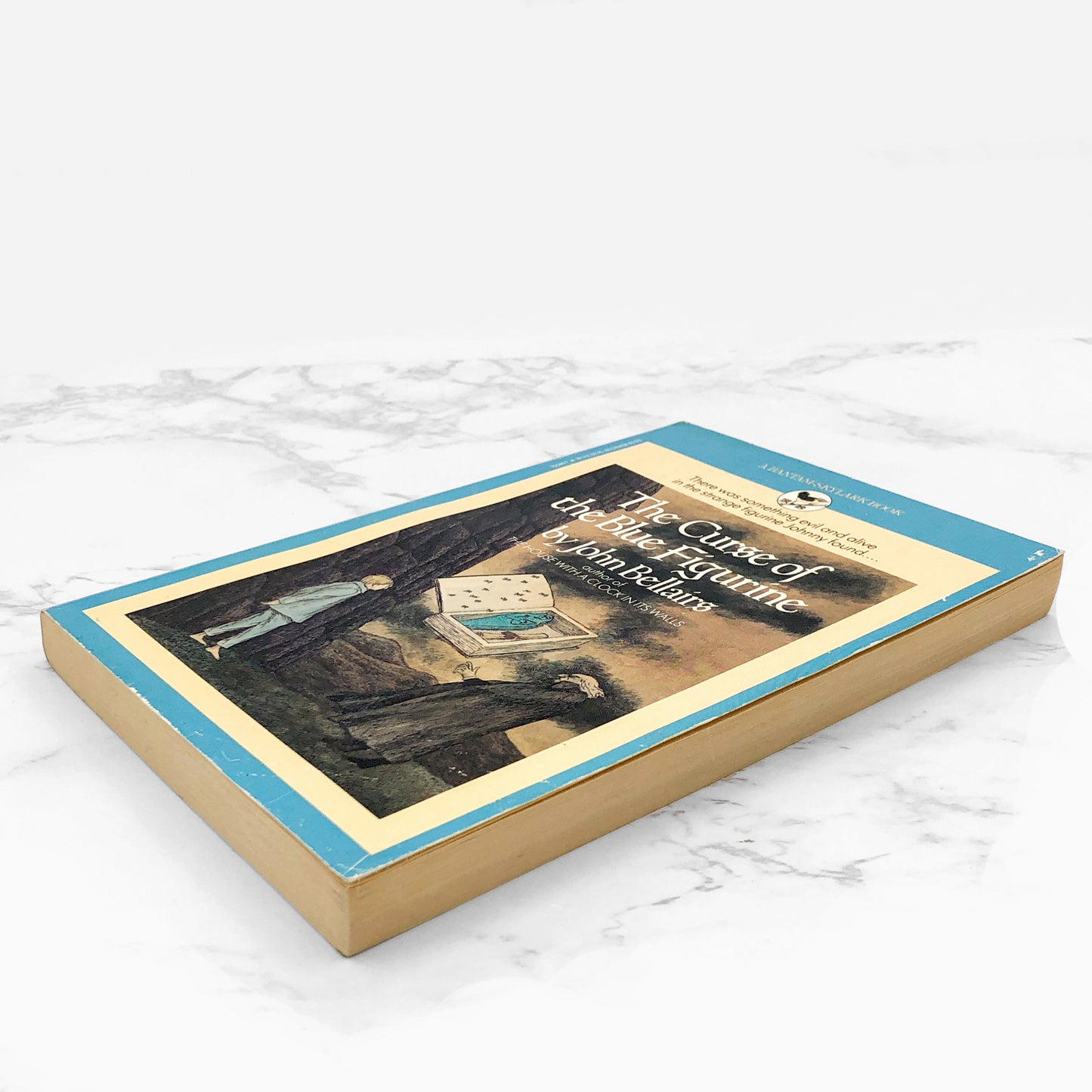 The Curse of the Blue Figurine by John Bellairs [FIRST PAPERBACK EDITION] 1984 • Bantam Skylark