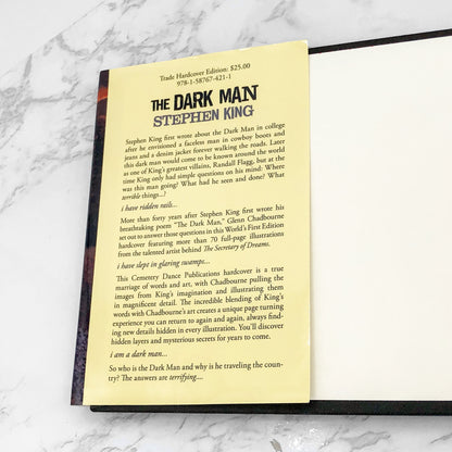 The Dark Man by Stephen King & Glenn Chadbourne [FIRST EDITION • FIRST PRINTING] 2013 • Cemetery Dance