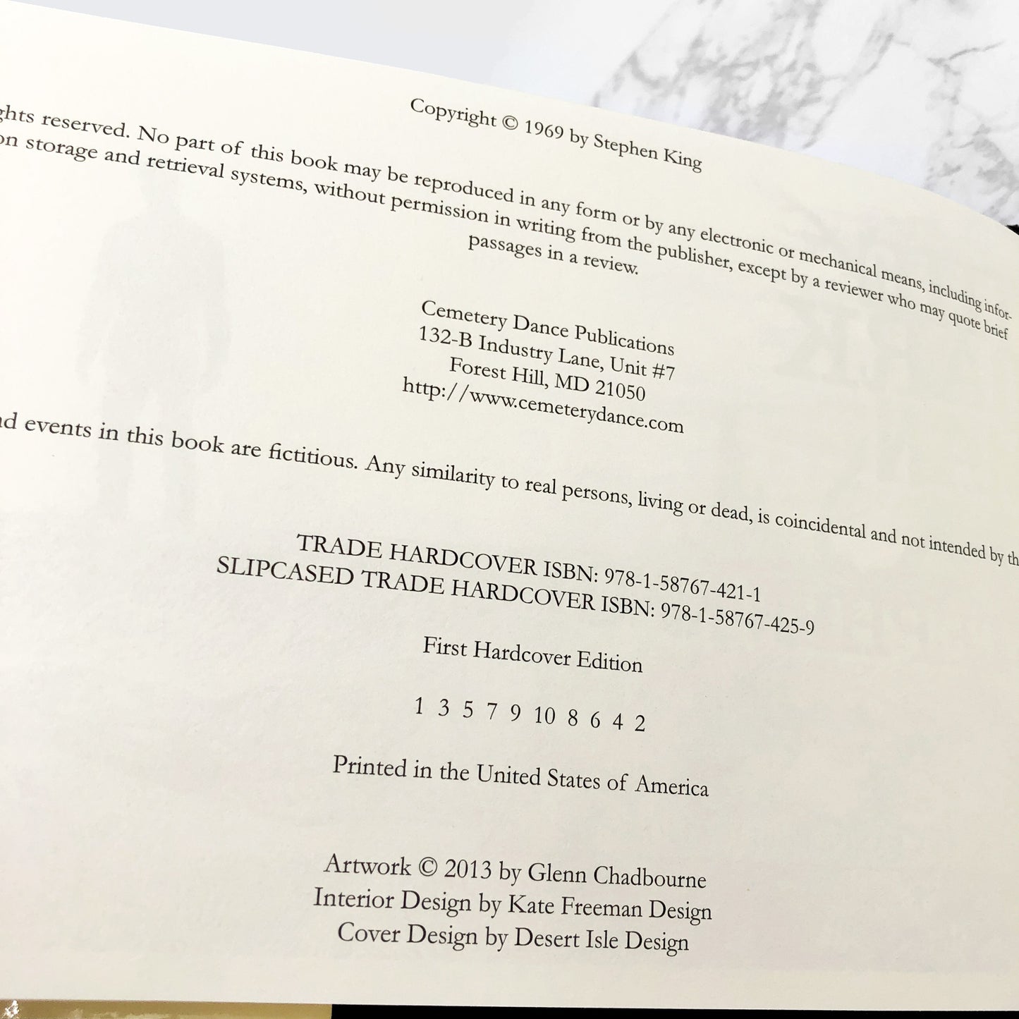 The Dark Man by Stephen King & Glenn Chadbourne [FIRST EDITION • FIRST PRINTING] 2013 • Cemetery Dance