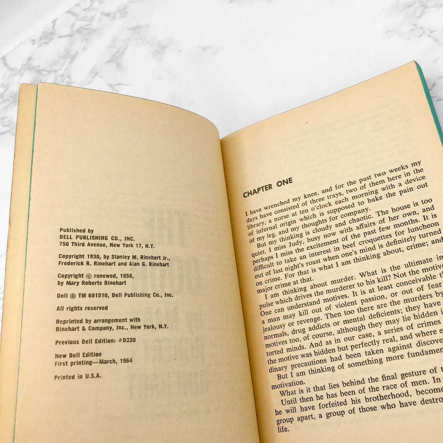 The Door by Mary Roberts Rinehart [1964 PAPERBACK] • Dell Books