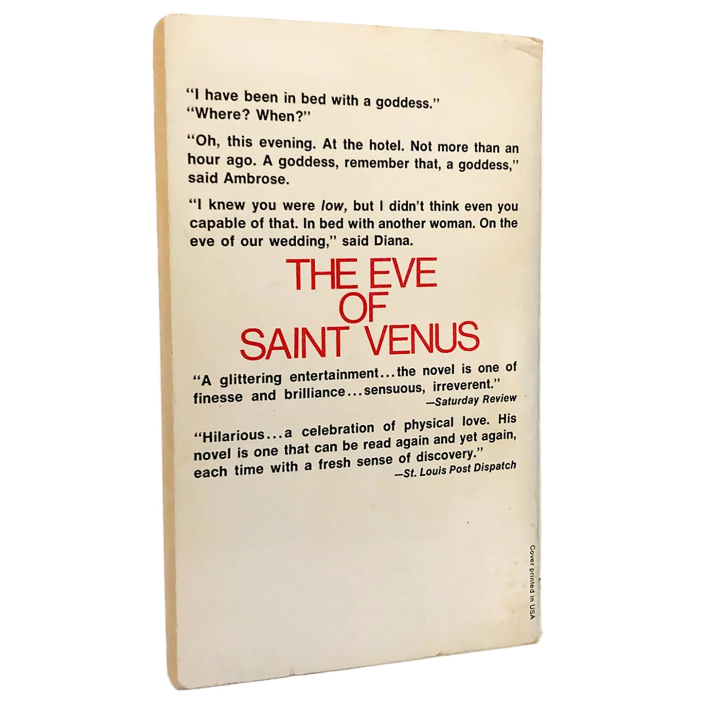 The Eve of Saint Venus by Anthony Burgess [FIRST U.S. PAPERBACK PRINTING] 1971 • Ballantine