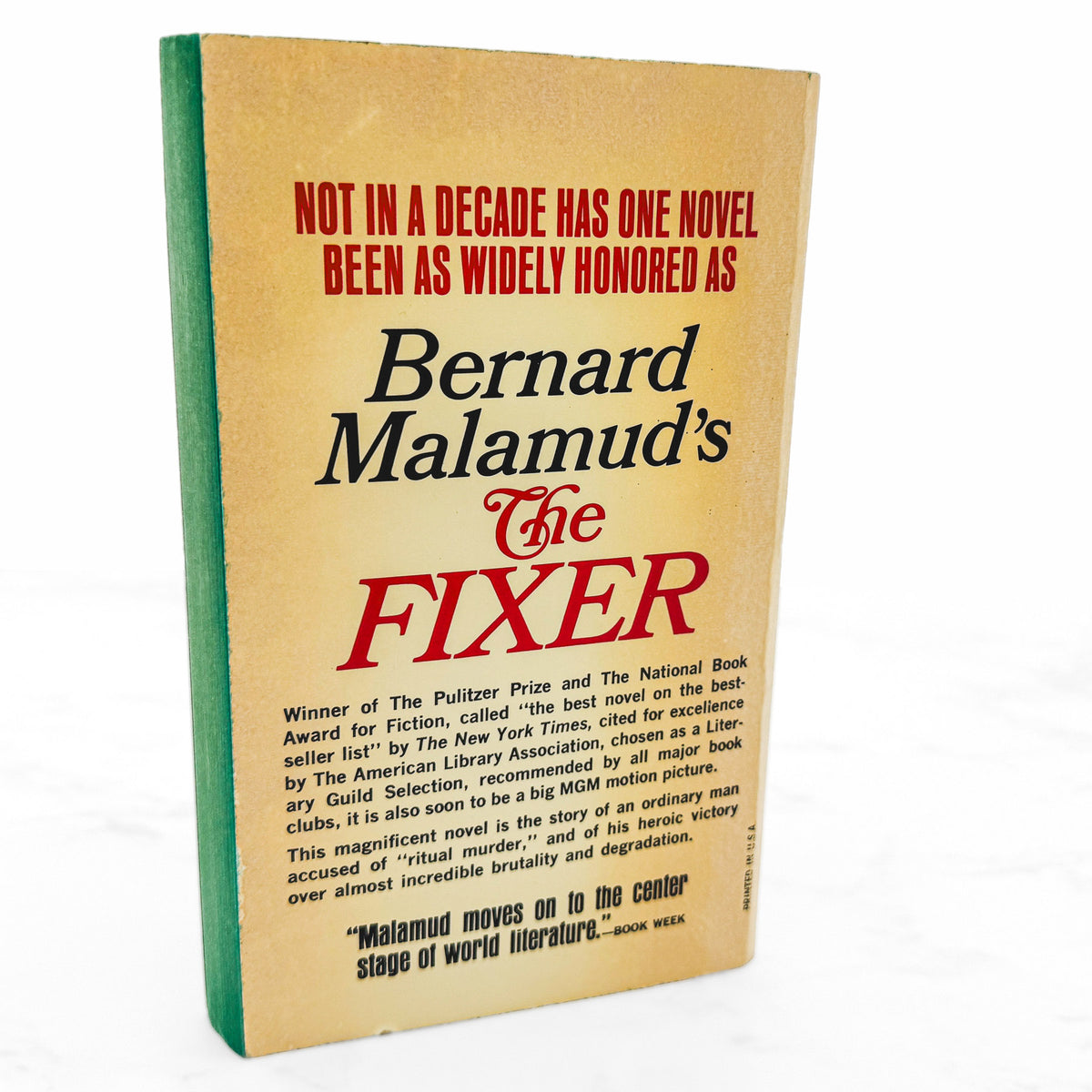 The Fixer by Bernard Malamud [FIRST PAPERBACK PRINTING] 1967 • Dell