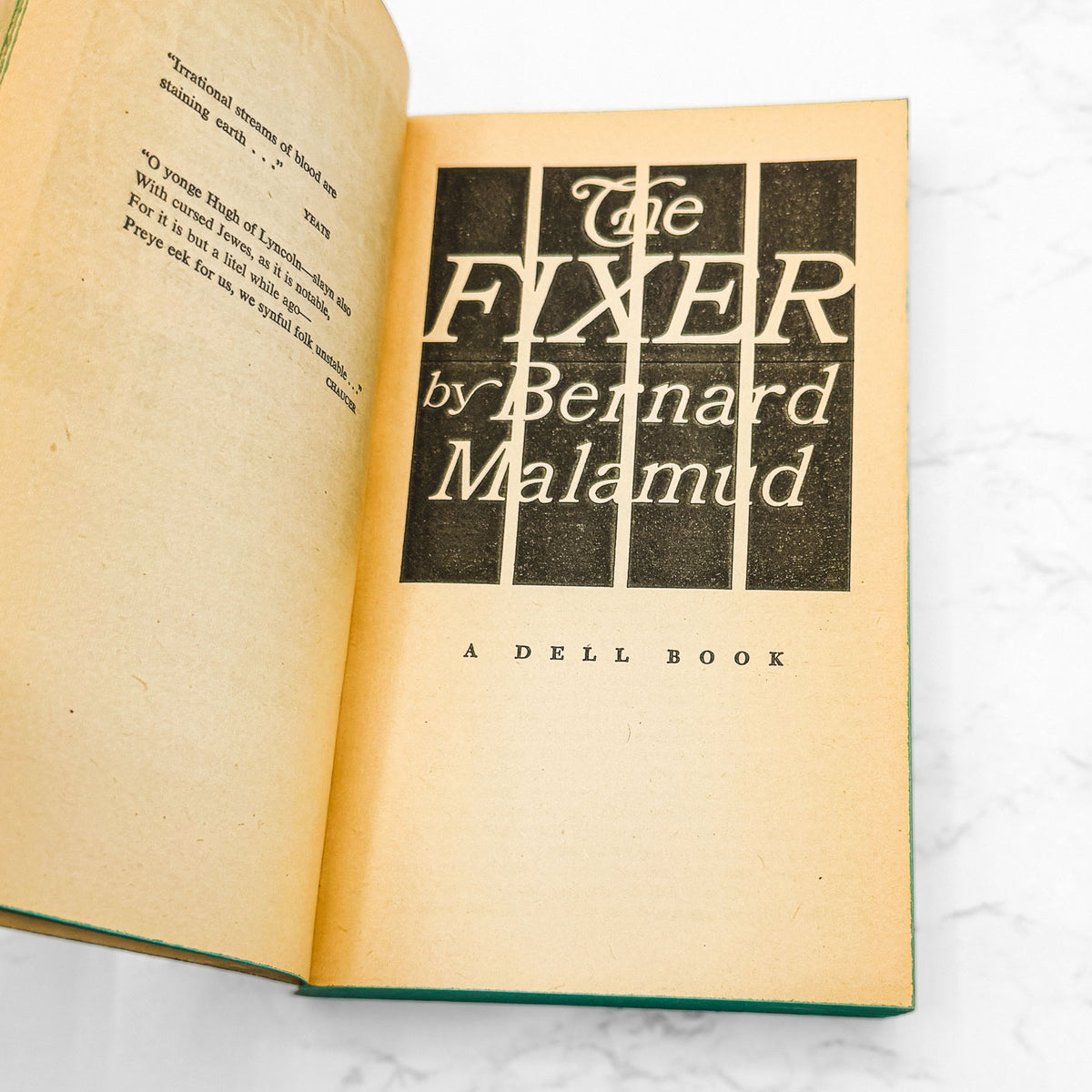 The Fixer by Bernard Malamud [FIRST PAPERBACK PRINTING] 1967 • Dell