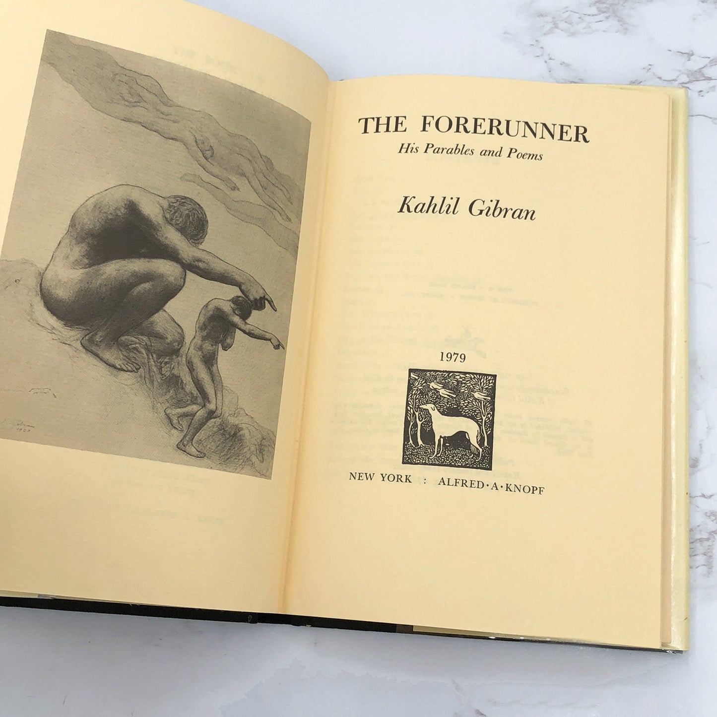 The Forerunner: His Parables & Poems by Kahlil Gibran [FIRST EDITION] 25th Printing / 1979 • Knopf