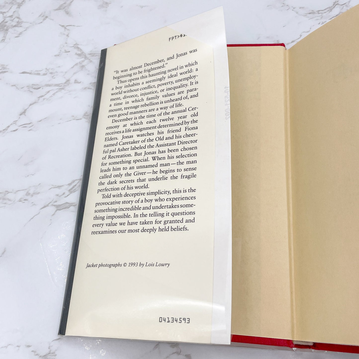 The Giver by Lois Lowry [FIRST EDITION] 1993 • 3rd Printing! • Houghton Mifflin