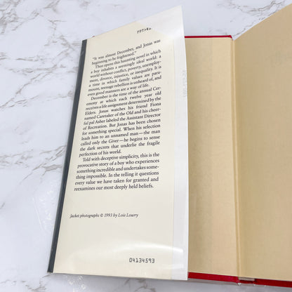 The Giver by Lois Lowry [FIRST EDITION] 1993 • 3rd Printing! • Houghton Mifflin